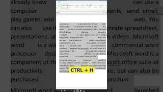 Quickly remove extra spaces in ms word hindi | Remove extra spaces in word | Ms word tips and tricks