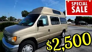 Camper Van FOR SALE $2,500 | Cheap & Affordable HIGH TOP Van