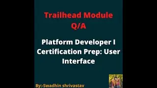 Platform Developer I Certification Prep User Interface 