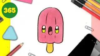 HOW TO DRAW A CUTE POPSICLE KAWAII 💖 How to draw cute food 💖