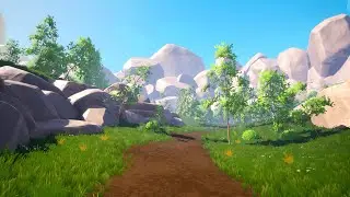 Stylized Canyon Forest Walkthrough (Unreal Engine Marketplace)