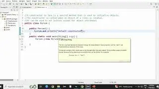 Default constructor in java