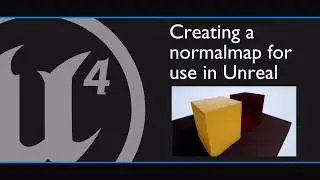 Blender to Unreal basics 2018 - Baking a normalmap in blender