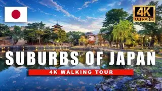 🇯🇵 Relaxing Suburbs of Japan Walking Tour - Beautiful Streets of Nara, Japan | 4K HDR - 60 fps