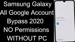 All Samsung FRP Bypass 2020 permissions Apps Not Working New Method / Samsung All Google Lock Bypass