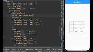 DataTable in flutter