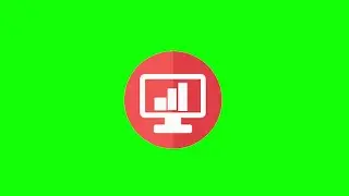 Animated LED Screen Icon Green Screen