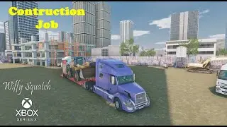 Truck and Logistics Simulator - Construction Job - Xbox Gameplay - Wiffy Squatch