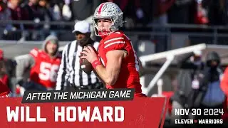 Will Howard talks about Ohio State's 13-10 defeat against Michigan