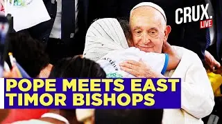 Pope Francis Meets Bishops & Priests At Cathedral Of Immaculate Conception In Dili, East Timor