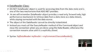 Lecture 13 ADO Dot Net Architecture in C sharp