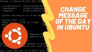 How to Edit Message of the Day in Ubuntu