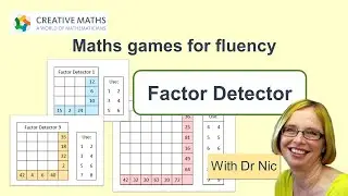 Multiplication Fluency game: Factor Detector #Mathematics #Puzzle