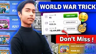 100% Wining Trick ! Update World War Winzo | 🥰winzo world war loss cover trick | #winzoapp