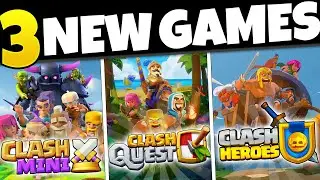 THREE NEW SUPERCELL GAMES | First Look! | Clash Heroes, Clash Mini, Clash Quest