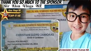 He did a solicite in an activity at school. Called United Nation as a candidate
