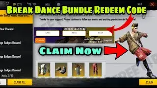 Free Fire 8 April Redeem Code|Free Fire Break Dance Bundle Redeem Code|Free Fire Today Redeem Code