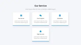 Our Service Section Design Using HTML and CSS | Code Series