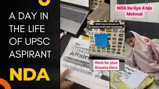 a day in the life of upsc nda aspirant @cdsjourney #nda #upsc