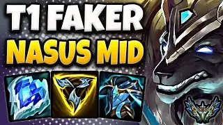 T1 Faker picks Nasus MID vs Corki - Korea Challenger Patch 14.16 ✅