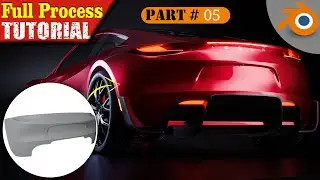 Blender 4.0 Tesla Roadster 𝐂𝐚𝐫 Creation Masterclass ► Ep - 05