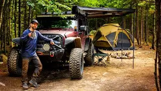 Overland Jeep Camping Adventure With Dome Tent - Part 1