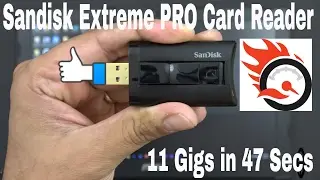 Fastest Sandisk Extreme PRO USB 3.0 Card Reader/Writer the Best SD card for UHS-II