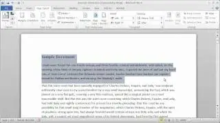 Using Columns in a Word Document