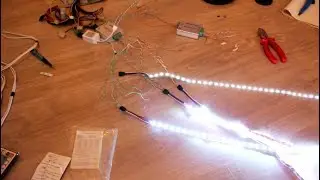 Подключение длинной светодиодной RGB ленты чтобы светила равномерно