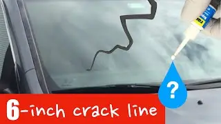 Windshield Long Crack Repair with RainX Kit - 0 Issue after 2 YEARS