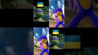 Sonic become Savage vs Ninja Turtles 