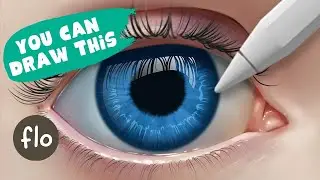 Anyone Can Draw This Iris in PROCREATE - Easy Drawing Tutorial