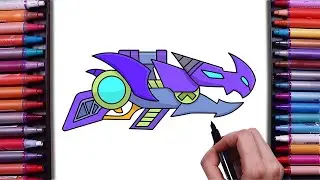 How to Draw Dragoon Belle Electro Shocker Gun from Brawl Stars | Belle New Skin | Dragoon Belle