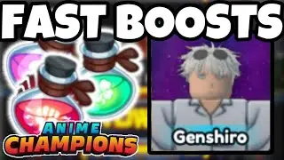 BEST Way To Get BOOSTS in Anime Champions  Simulator