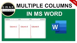 How to Create Multiple Columns in Microsoft Word Document?