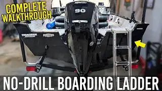 Fold Down Boat Ladder Installation | Tracker Pro Guide V-16 WT