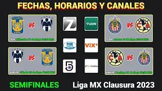 FECHAS, HORARIOS y CANALES CONFIRMADOS para las SEMIFINALES en la LIGA MX CLAUSURA 2023