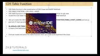 14 SAP CDS Table Function | SAP ABAP On HANA