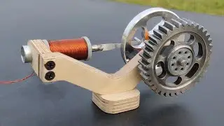 Making V-Type of Single Cylinder Engine Using Magnets