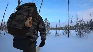 ОДИН ДЕНЬ В ЗИМНЕМ ЛЕСУ. BUSHCRAFT. SOLO WINTER CAMPING.