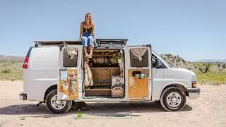 Solo Female Van Life: Micro Tiny Home on Wheels