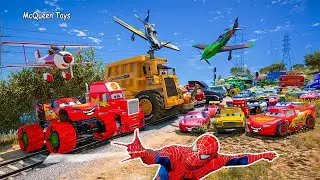 Cars McQueen Monster Truck Mack Hauler Faregame Airborne Disney Pixar Planes High Impact Racing Toys