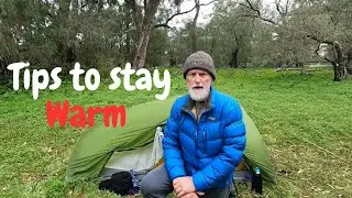 How to stay warm in a tent