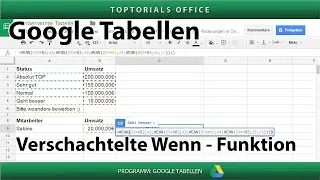 Verschachtelte Wenn Funktion ganz einfach (Google Tabellen / Spreadsheets)