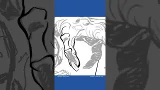 Digital Inking with Clip Studio Paint - Default Brush Inking #shorts