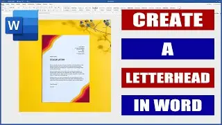 How to Create a Letterhead in Word | Microsoft Word Tutorials