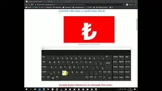 Klavyede Türk Lirası Sembolü Nasıl Yapılır? - How to Make Turkish Lira Symbol on Keyboard?