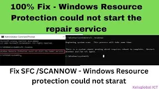 100% Fix - Windows Resource Protection could not start the repair service | Fix Sfc /scannow issue