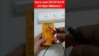 How to check AC Volt with Digital Multimeter || How to check 220 voltage at home #shorts