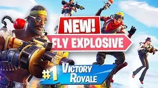 Jetpacks and Guided Missile!! New *FLY EXPLOSIVES* Gameplay!! (Fortnite Battle Royale)